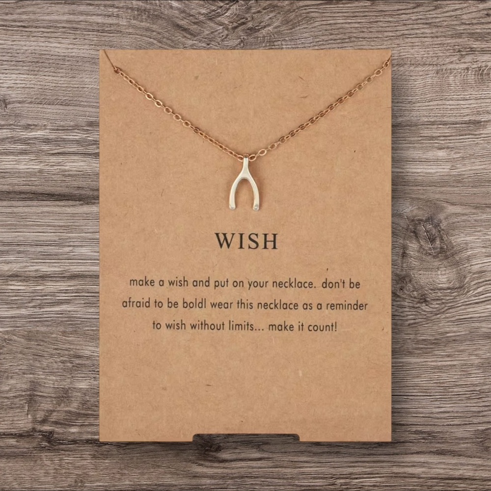 Wish Necklace – Gold Charm Jewelry